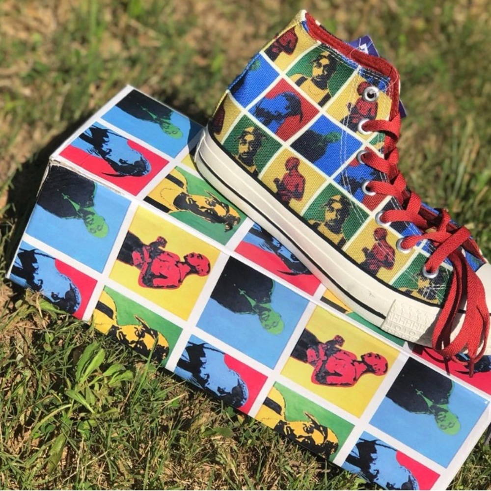Tupac all over print shoes